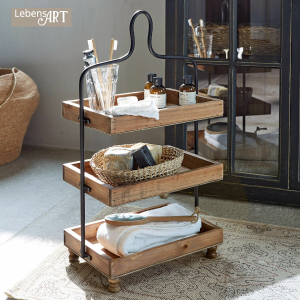 Etagere LASSE Tannenholz Eisen #20493-S