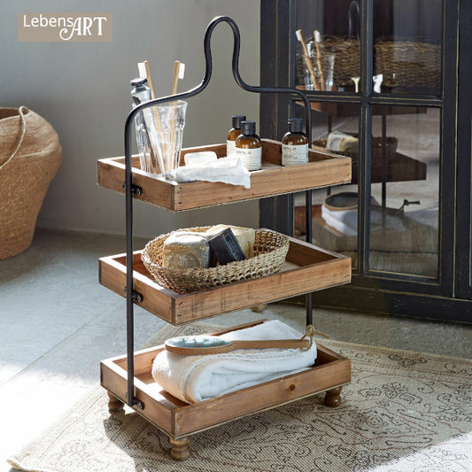 Etagere LASSE Tannenholz Eisen #20493-S
