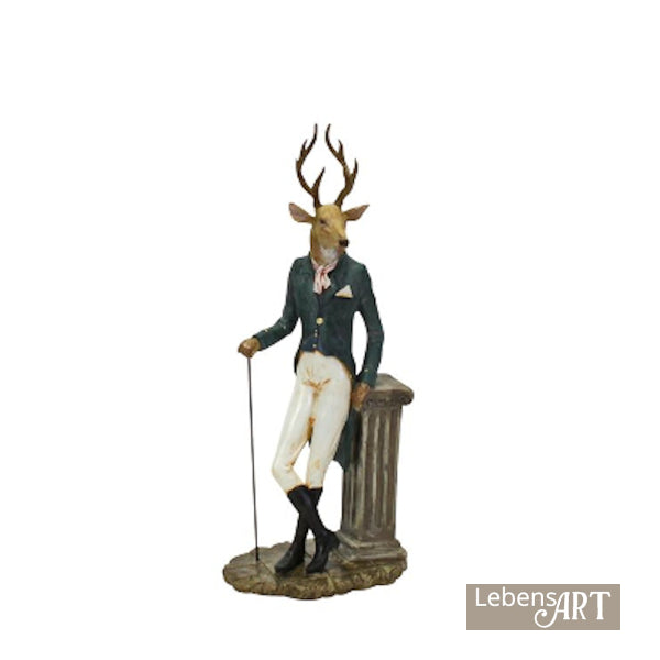 Figur Hirsch mit Gehstock