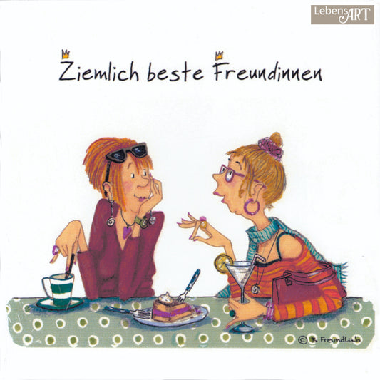 Holzbild Ziemlich beste Freundinnen