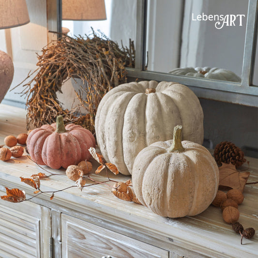 Kürbis 3er-Set bunt Pumpkin