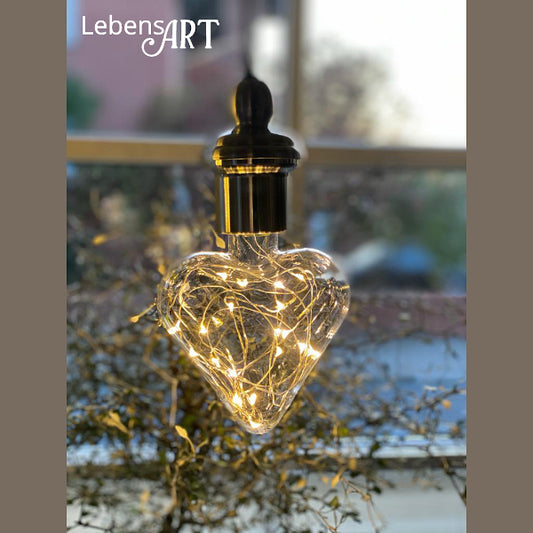 Glühbirne LED-Lichterkette Herz E27