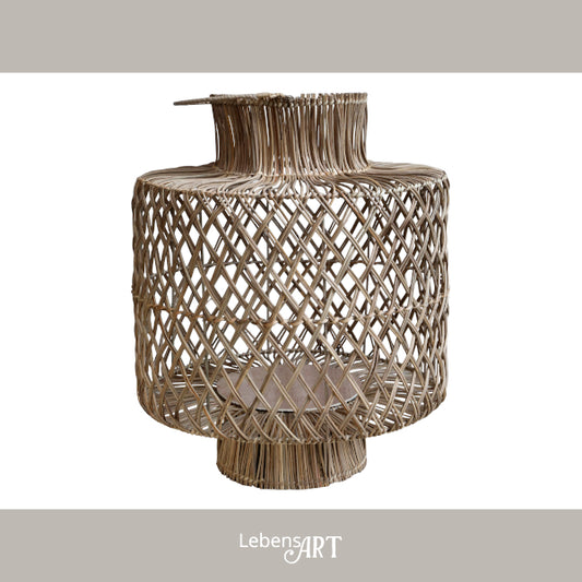 Laterne Rattan geflochten L (Kopie)