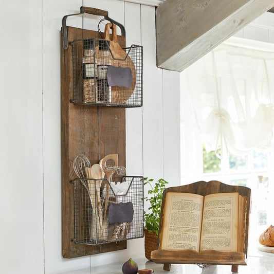 Organizer DUXTON Tannenholz Metall AntikFinish #15224