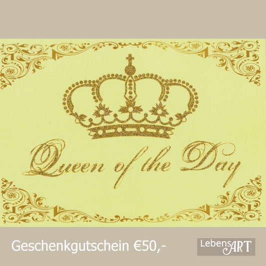 Glückwunschkarte €50 für "sie"