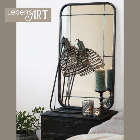 Tischleuchte Metall/antique Rattan-Style