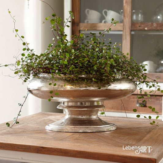 Vase Loyère antiksilber groß